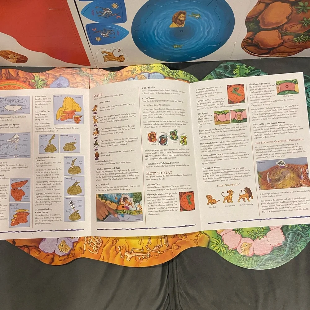 New but Opened Vintage Milton Bradley Disney’s The Lion King Adventure Game